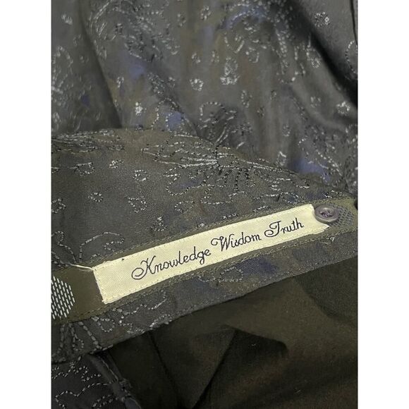 Robert Graham Shirt Mens XL Navy Floral Polka Dot Embroidered Extra Large - Picture 8 of 8